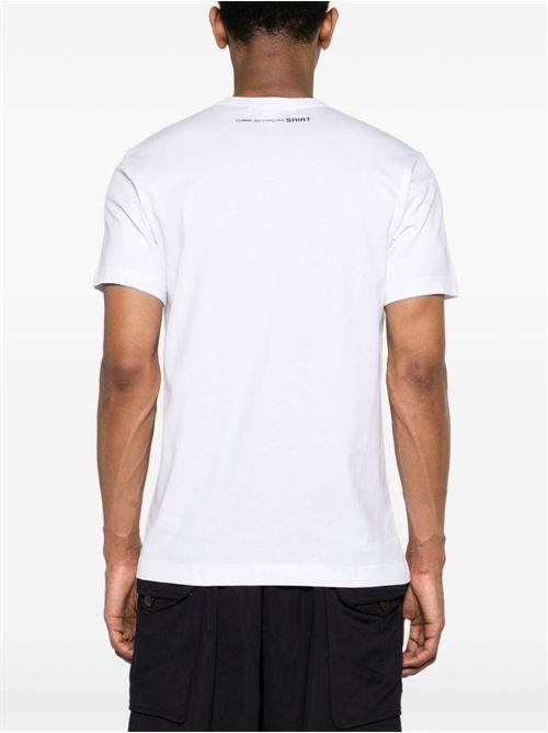 T-shirt with logo COMME DES GARÇONS SHIRT | FMT011S242WHITE